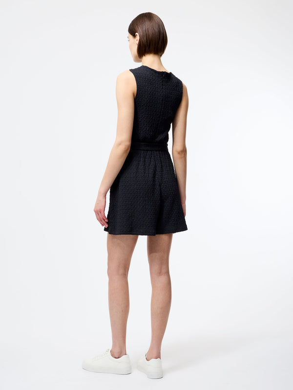 Fcuk Sadie Textured Playsuit Washed Ink