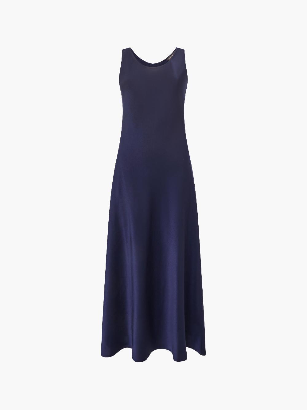 Fcuk Scoop Satin Slip Dress Midnight