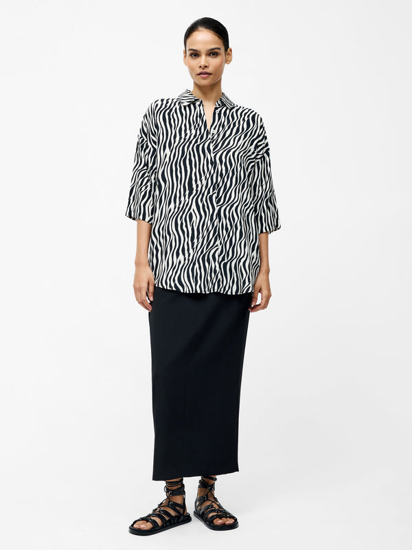 Fcuk Seine Shirt Black/Classic Cream