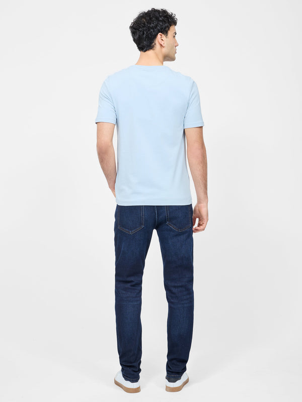 Fcuk Short Sleeve Stretch T-Shirt Sky Blue