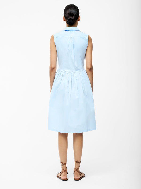 Fcuk Sleeveless Smock Dress Cashmere Blue