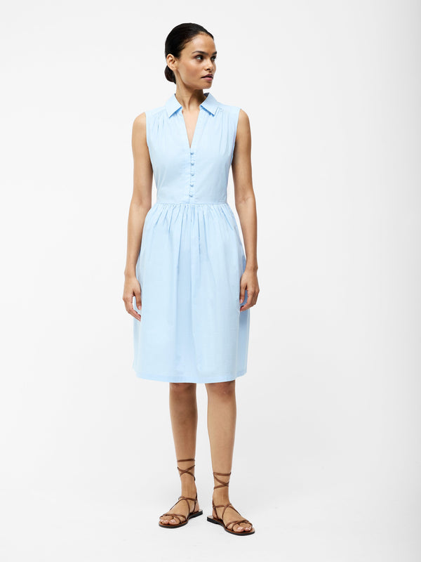 fcuk Sleeveless Smock Dress Cashmere Blue