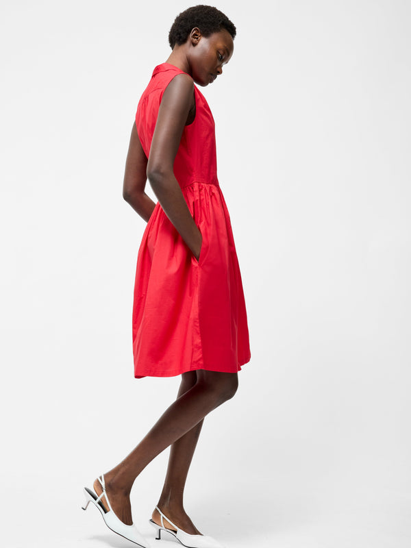 Fcuk Sleeveless Smock Dress Poppy