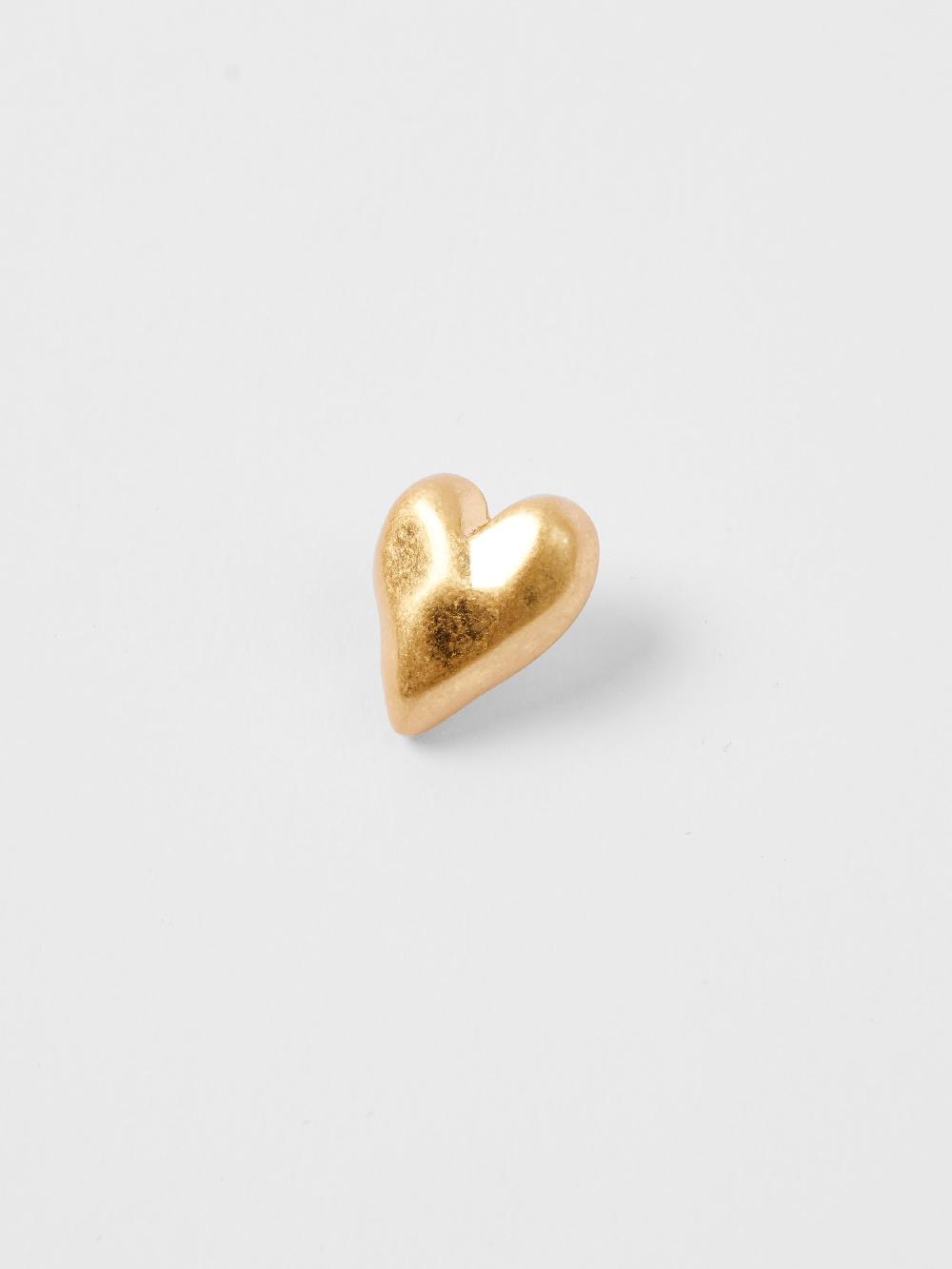 Fcuk Small Heart Stud Earrings Gold