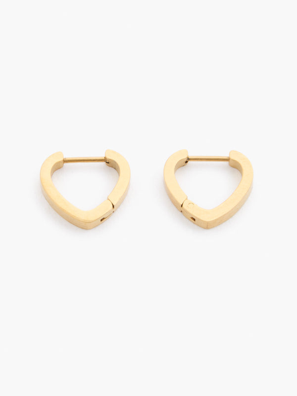 Fcuk Small Huggie Hoop Earrings (2 Pairs) Gold