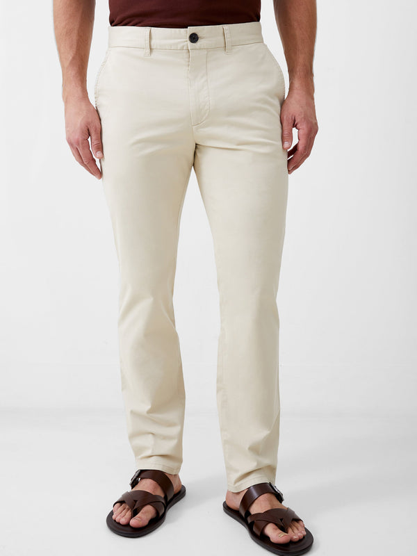 Fcuk Stretch Chino Trousers Stone