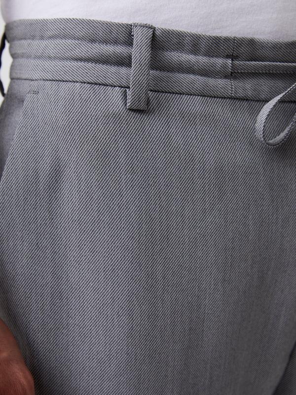 Fcuk Stretch Knitted Trousers Light Grey