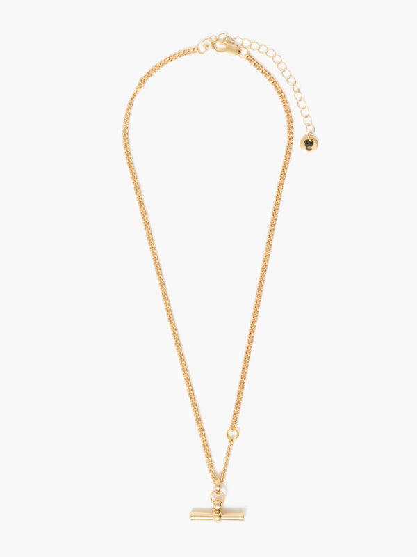 fcuk T-Bar Necklace Gold