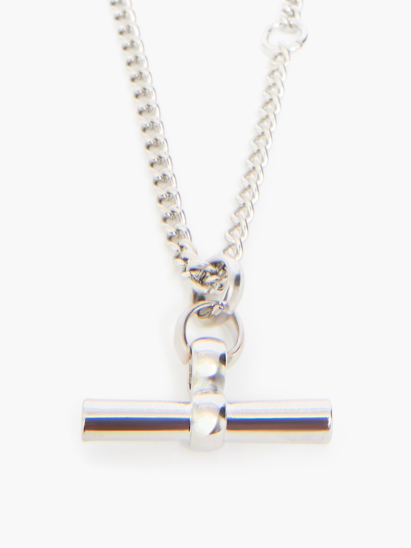 Fcuk T-Bar Necklace Silver