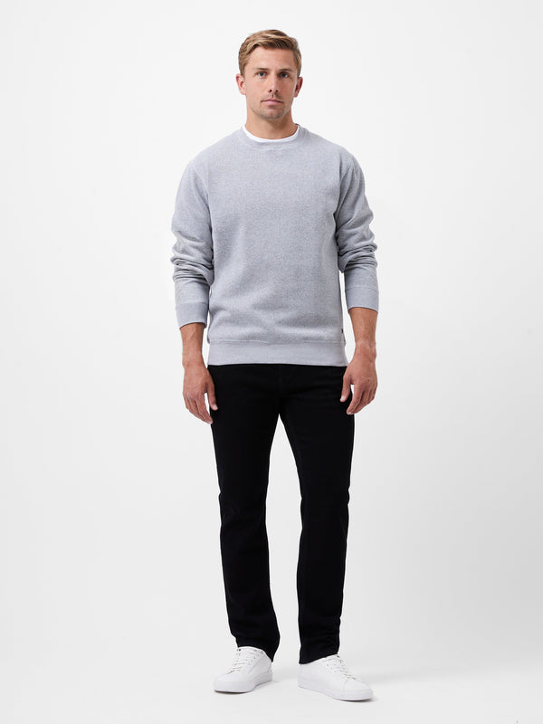 Fcuk Textured Crew Sweatshirt Grey