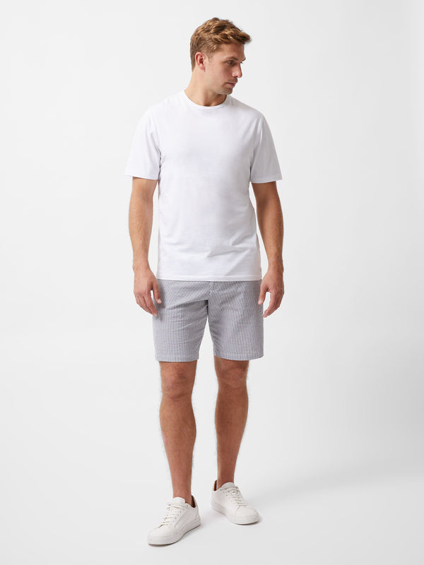 Fcuk Ticking Stripe Shorts Navy/White