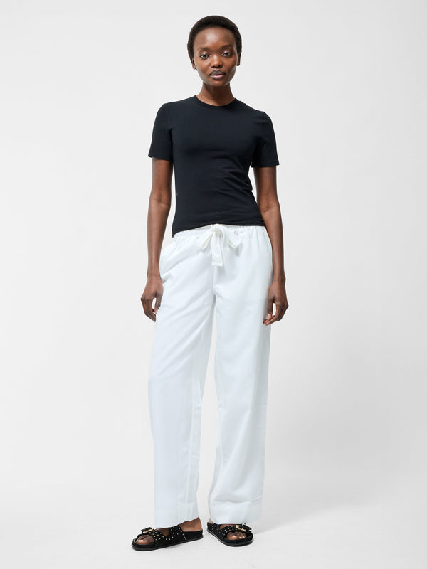 fcuk Tie Trousers Linen White
