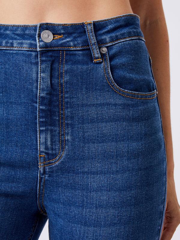 Fcuk Toms Denim Flared Jeans Mid Wash