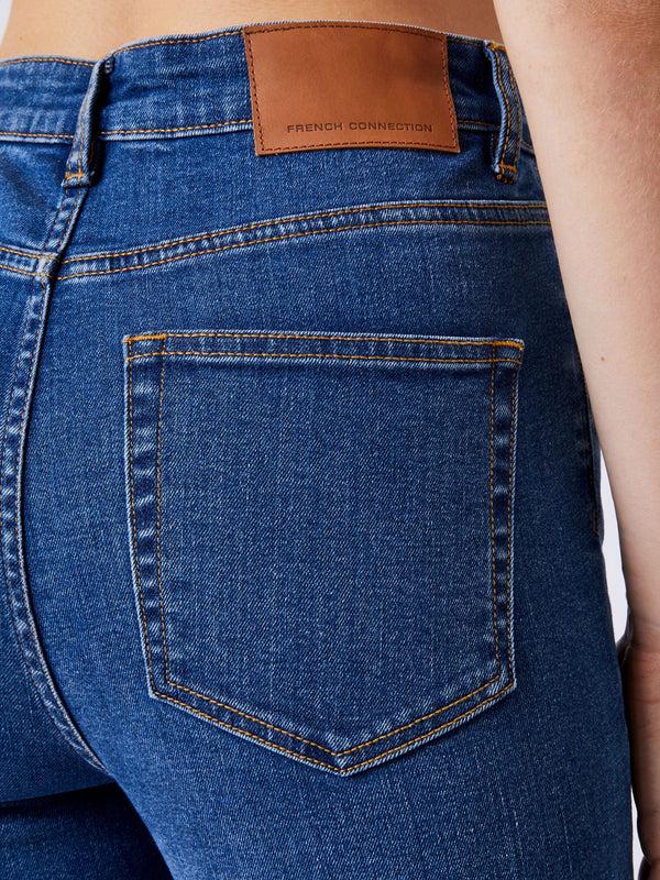 Fcuk Toms Denim Flared Jeans Mid Wash