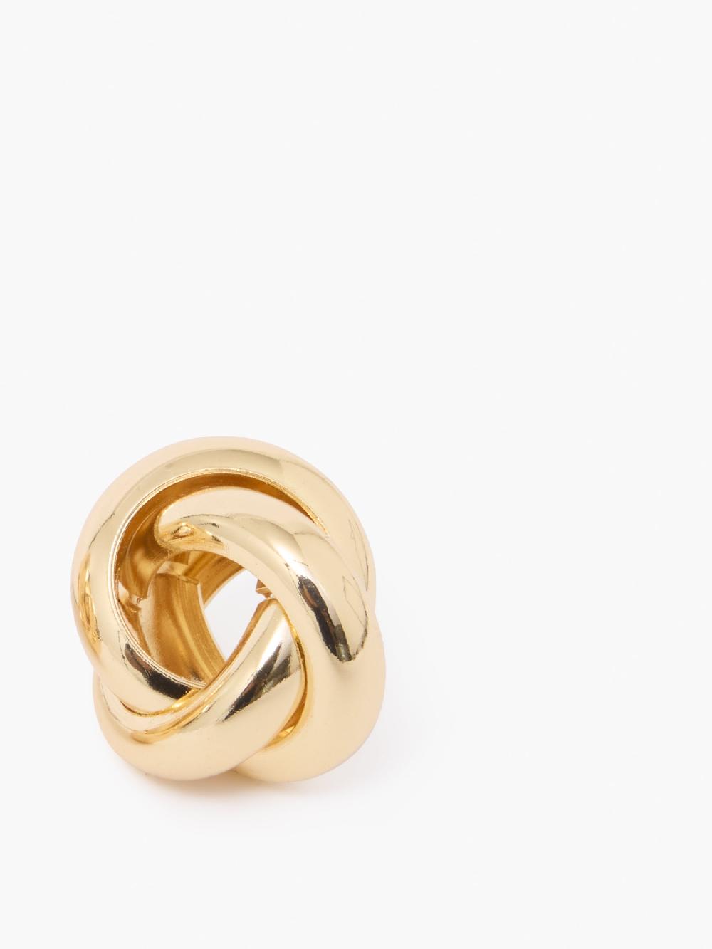 Fcuk Twisted Knot Stud Earrings Gold
