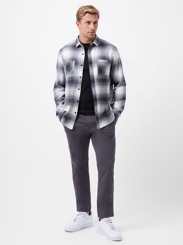 Fcuk Two Pocket Flannel Shirt Black Check