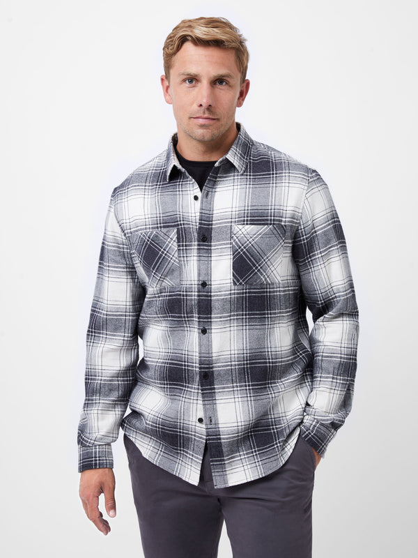 fcuk Two Pocket Flannel Shirt Black Check