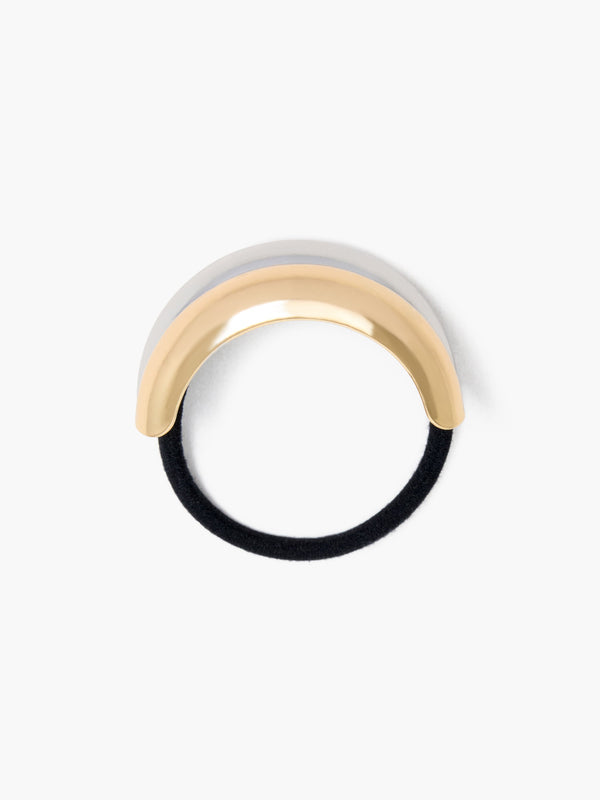 fcuk Two Tone Metal Hair Tie Bobble Gold/Silver