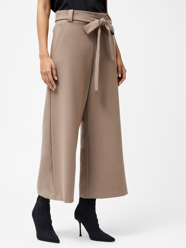 Fcuk Whisper Belted Culottes Mocha Mousse
