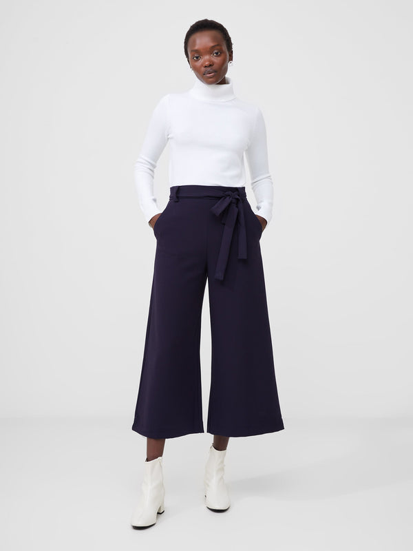 fcuk Whisper Belted Culottes Utility Blue