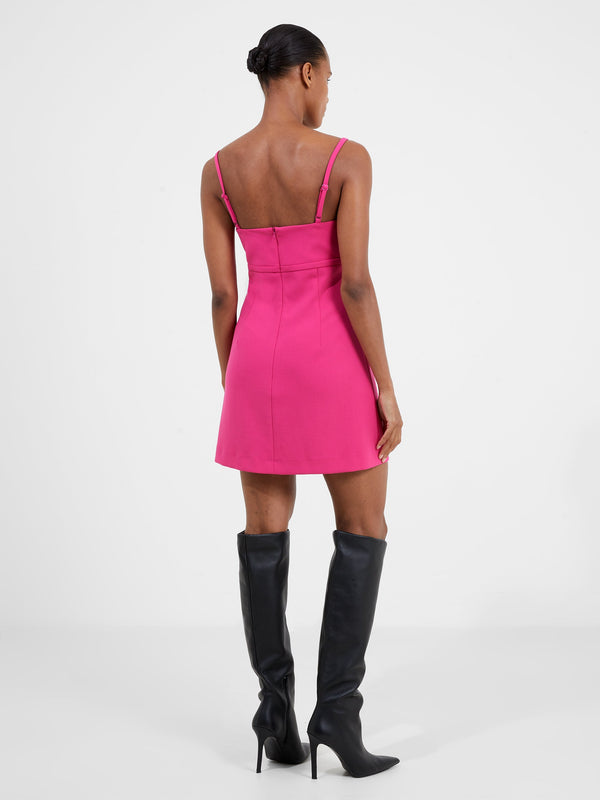 Fcuk Whisper Ruth Bow Mini Dress Fuchsia
