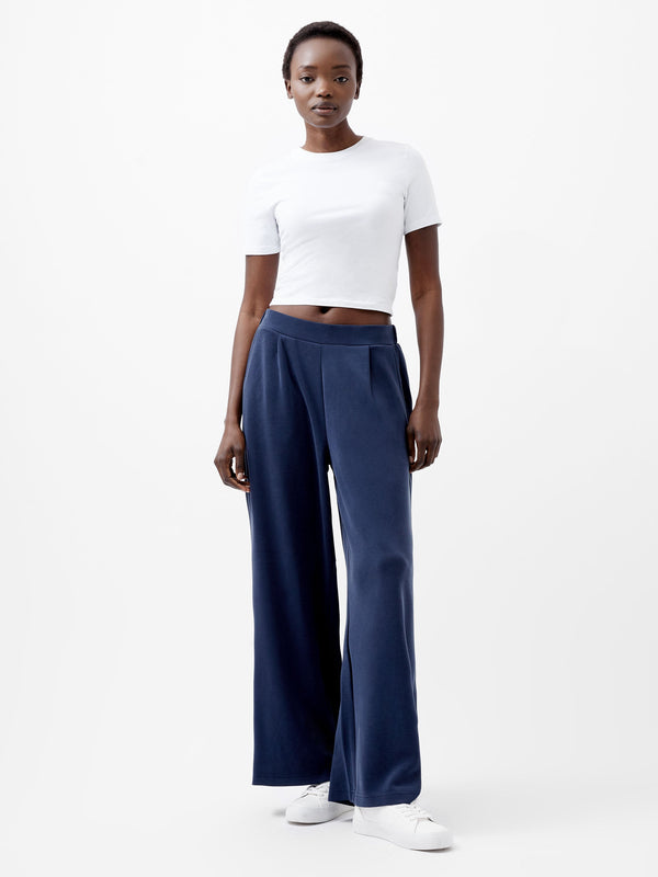 fcuk Wren Wide Leg Trousers Midnight Blue
