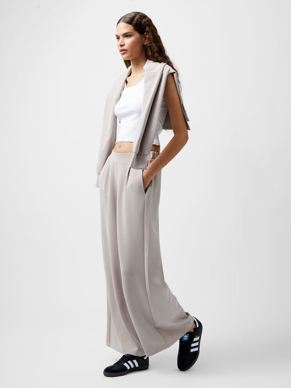 Fcuk Wren Wide Leg Trousers Washed Macchiato