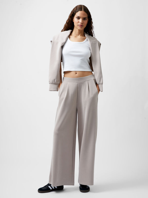 fcuk Wren Wide Leg Trousers Washed Macchiato