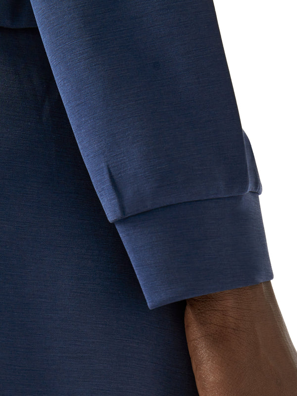 Fcuk Wren Zip Through Bomber Jacket Midnight Blue