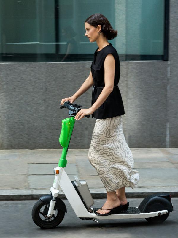 fcuk Josie Eco Ennis Bias Maxi Skirt Porcelain Cream Blac