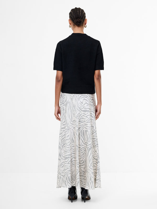 Fcuk Kezia Recycled Short Sleeve Mock Neck Jumper Black