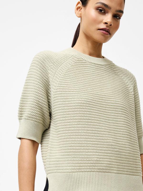 Fcuk Lily Crew Neck Short Sleeve Jumper Pistachio Green