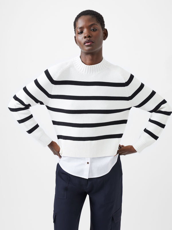 fcuk Lily Mozart Poplin Mix Top Winter White/Moonles