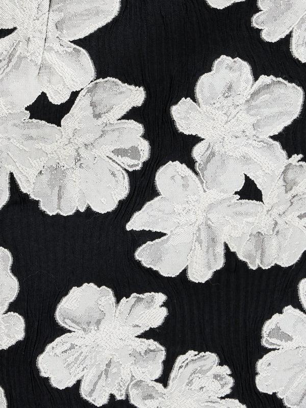 Fcuk Lora Poly Jacquard Mini Skirt Porcelain Cream/Blac