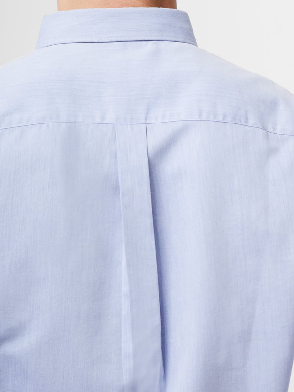 Fcuk Regular Fit Button Down Oxford Shirt Light Blue