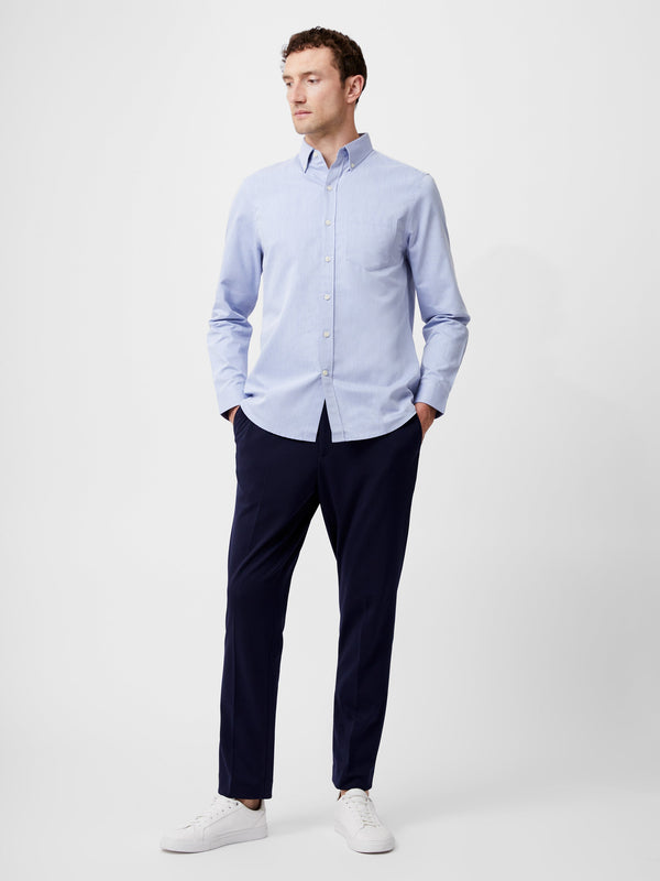 fcuk Regular Fit Button Down Oxford Shirt Light Blue