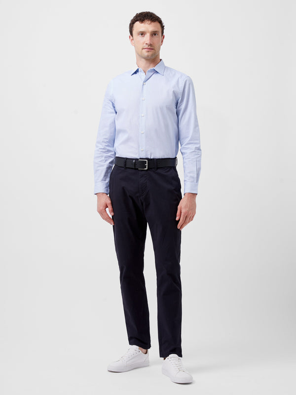 Fcuk Regular Fit Classic Collar Geo Shirt Blue Dot Print