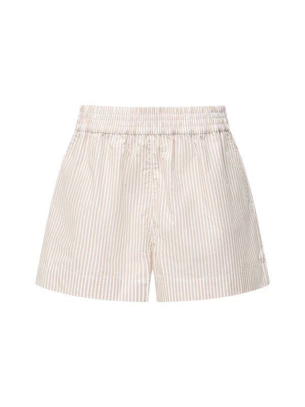 Fcuk Rhodes Poplin Stripe Pull-On Shorts Incense/Porcelain Cr