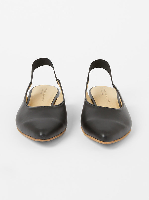 Fcuk S+W X Meriola Pointed Toe Slingback Ballerina Pumps Black