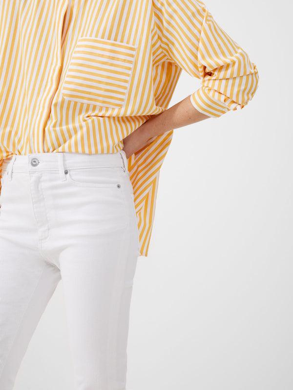 Fcuk Stretch Denim Ankle Length Jeans 28 Inch White