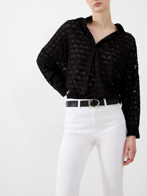 Fcuk Stretch Denim Bootcut Ankle Length Jeans 30 Inch White