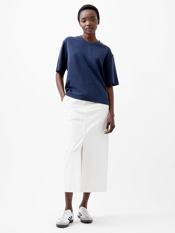 Fcuk Wren Short Sleeve Pinched T-Shirt Midnight Blue