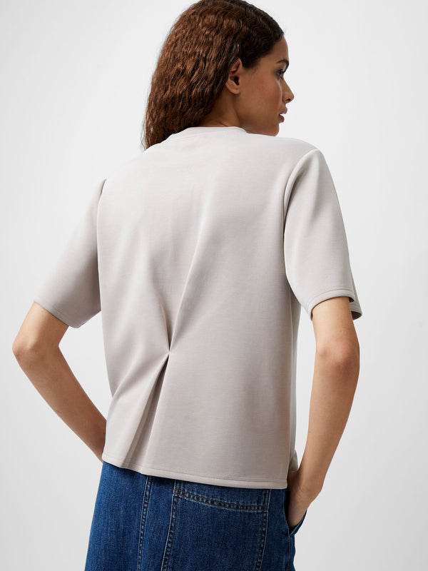 fcuk Wren Short Sleeve Pinched T-Shirt Washed Macchiato