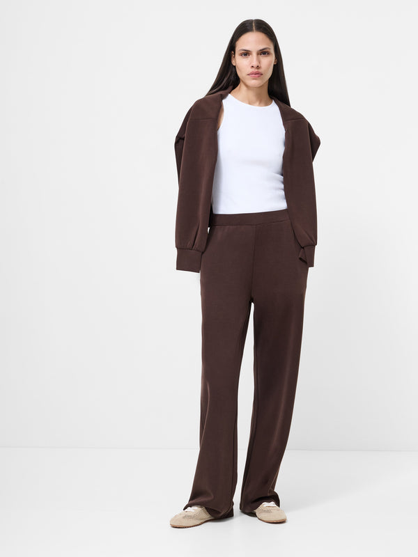 Fcuk Wren Slim Fit Straight Leg Trousers Bitter Chocolate