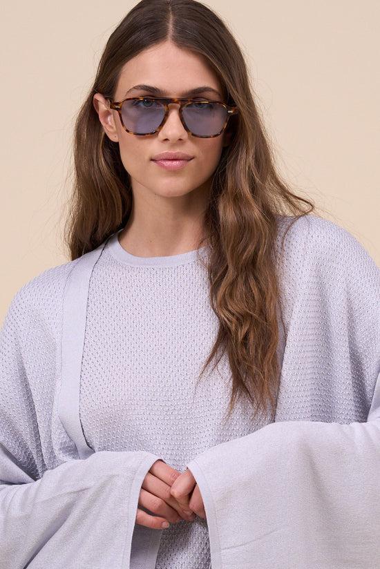 Fedeli Andromaca Lunar Cotton Blend Cardigan LIGHTSTEELBLUE