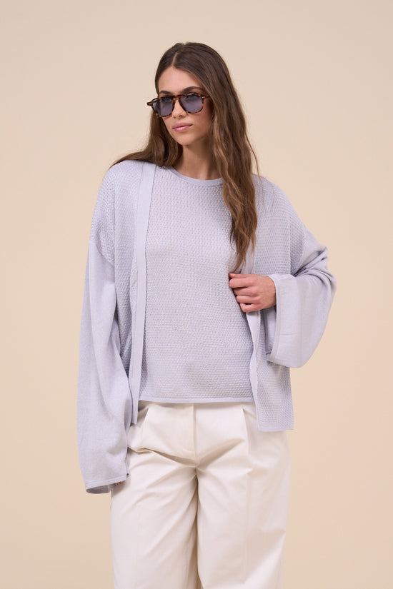 fedeli Andromaca Lunar Cotton Blend Cardigan LIGHTSTEELBLUE fedeli Andromaca Lunar Cotton Blend Cardigan LIGHTSTEELBLUE