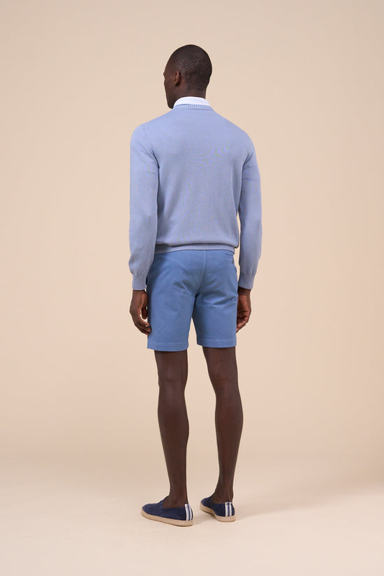 Fedeli Argentina Eight Cotton Light Dusty Knitted Crewneck DIMGRAY