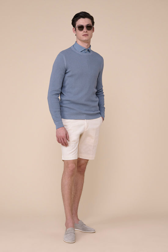 Fedeli Argentina Ibiza Organic Cotton Crewneck SILVER