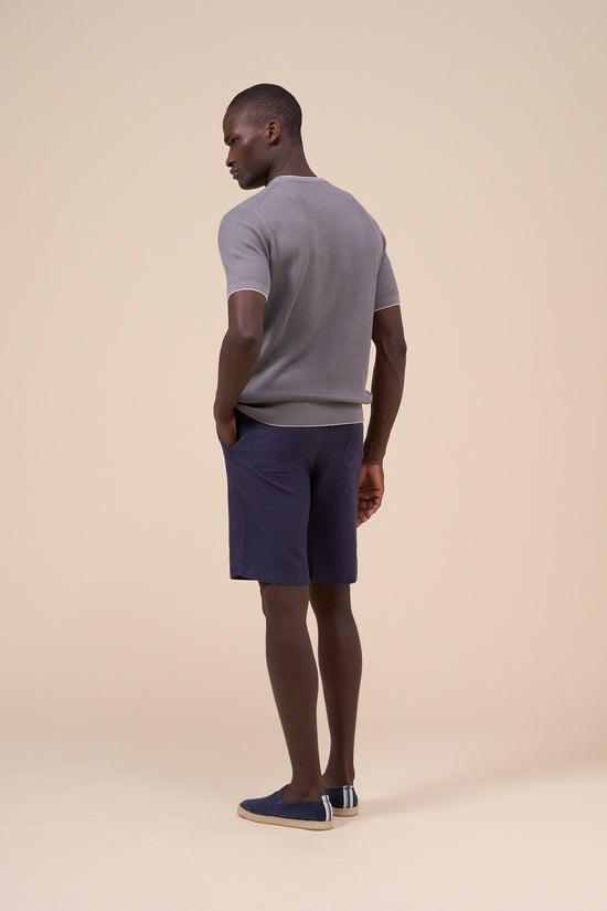 Fedeli Argentina Scott Organic Cotton Light Dusty Crewneck ANTHRACITE