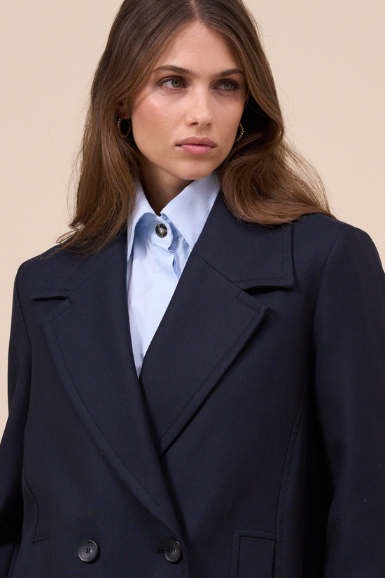 Fedeli Cassiopea Wool And Cotton Caban MIDNIGHTBLUE